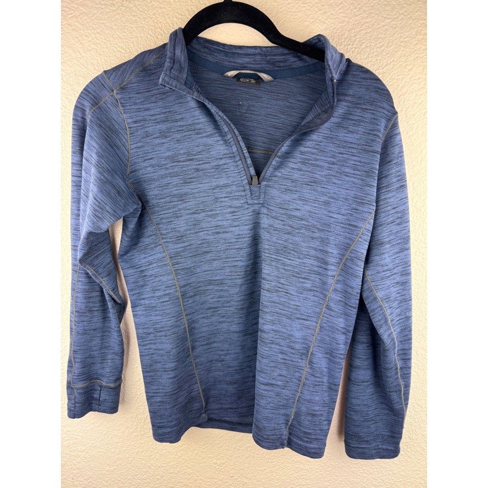 KUHL Blue 1/4 Zip Athleisure Pullover Top Womens M Hiking Outdoors Layer Gorpcor